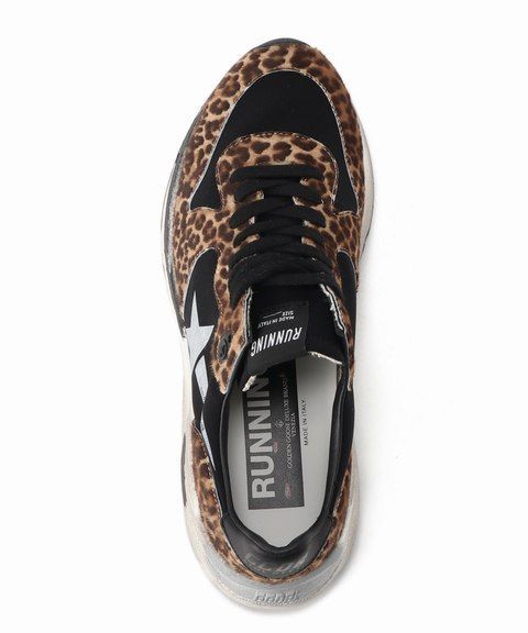  immediately complete sale new goods Deuxieme Classe Deuxieme Classe GOLDEN GOOSE Golden Goose LEOPARD RUNNING SNEAKERS 37*a Pal tomon