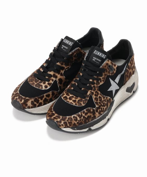  immediately complete sale new goods Deuxieme Classe Deuxieme Classe GOLDEN GOOSE Golden Goose LEOPARD RUNNING SNEAKERS 37*a Pal tomon