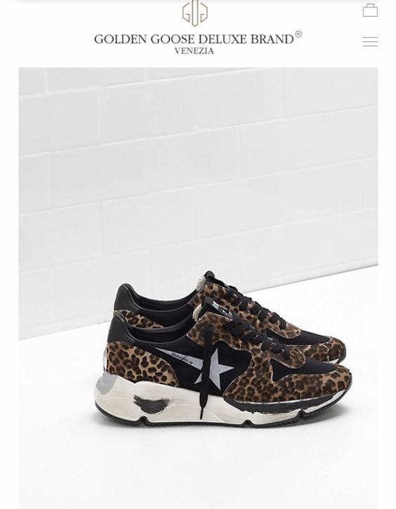  immediately complete sale new goods Deuxieme Classe Deuxieme Classe GOLDEN GOOSE Golden Goose LEOPARD RUNNING SNEAKERS 37*a Pal tomon