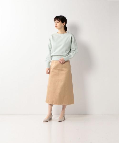 Steven Alan 定価1万7600円 日本製 COTTON SATIN FLAIR LONG SKIRT