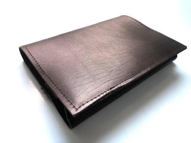  made in Japan * original leather book cover black 16.3×31.2cm library size * new goods 