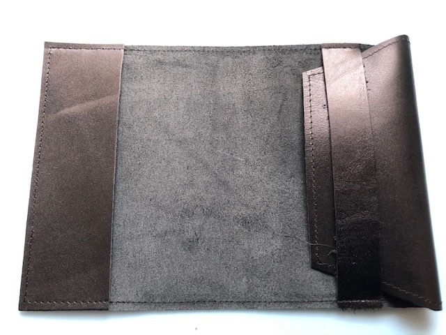  made in Japan * original leather book cover black 16.3×31.2cm library size * new goods 