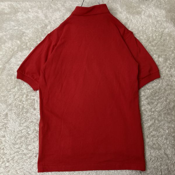 新品/デッドストック！90s 銀タグ NIKE ナイキ スウッシュ刺繍 ポロシャツ 赤 ビンテージ k-0185_画像6