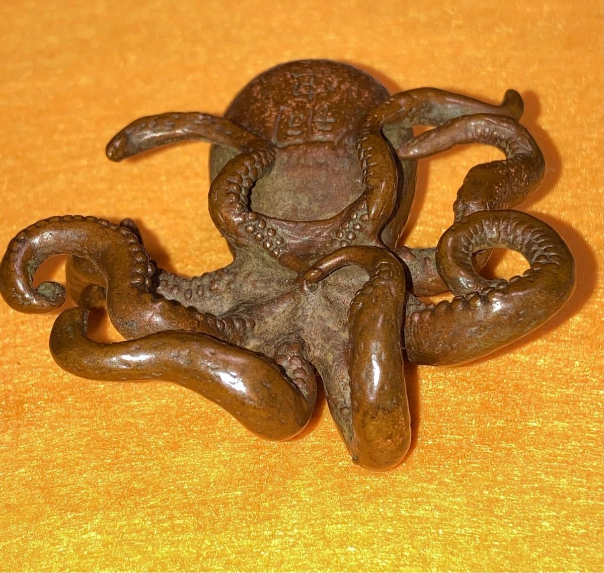 極美古銅　蛸根付　置物　アンティーク　コレクターズアイテム　銅製 Yahoo!フリマ（旧） 5