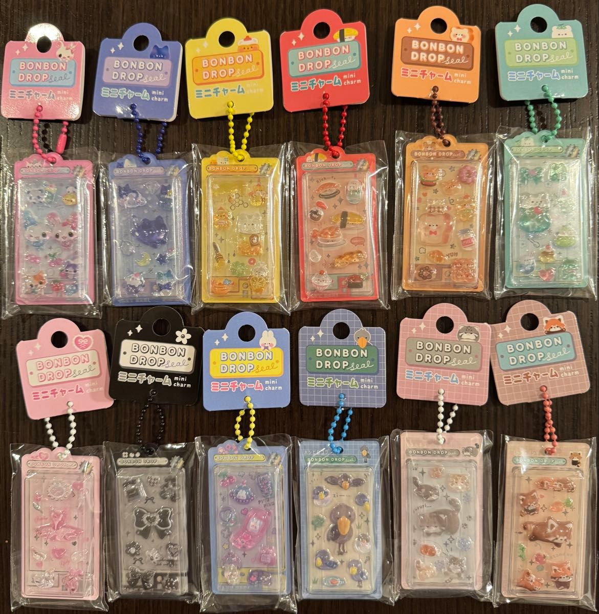 ボンボンドロップシール ミニチャーム 全12種 コンプリートセット