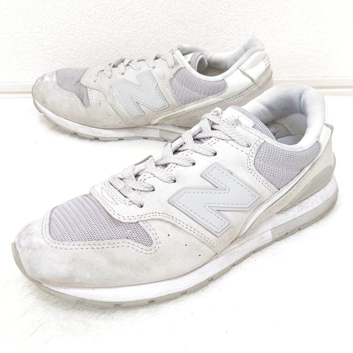 【new balance】ニューバランス MRL996RA スニーカー 靴 シューズ スエード メッシュ REVLITE 軽量 ローカット グレー 24.5㎝/354jv_画像1