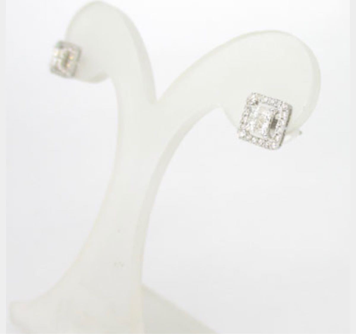 ◇ K18 ホワイトゴールド ダイヤモンド 0.64ct ピアス ceratinxd.com