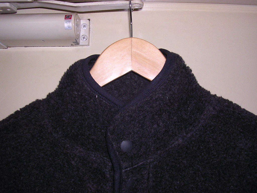 美品 90s USA製 グラミチ GRAMICCI ウールパイル フリースセーター S 黒 vintage old クライミング シャツ_画像4