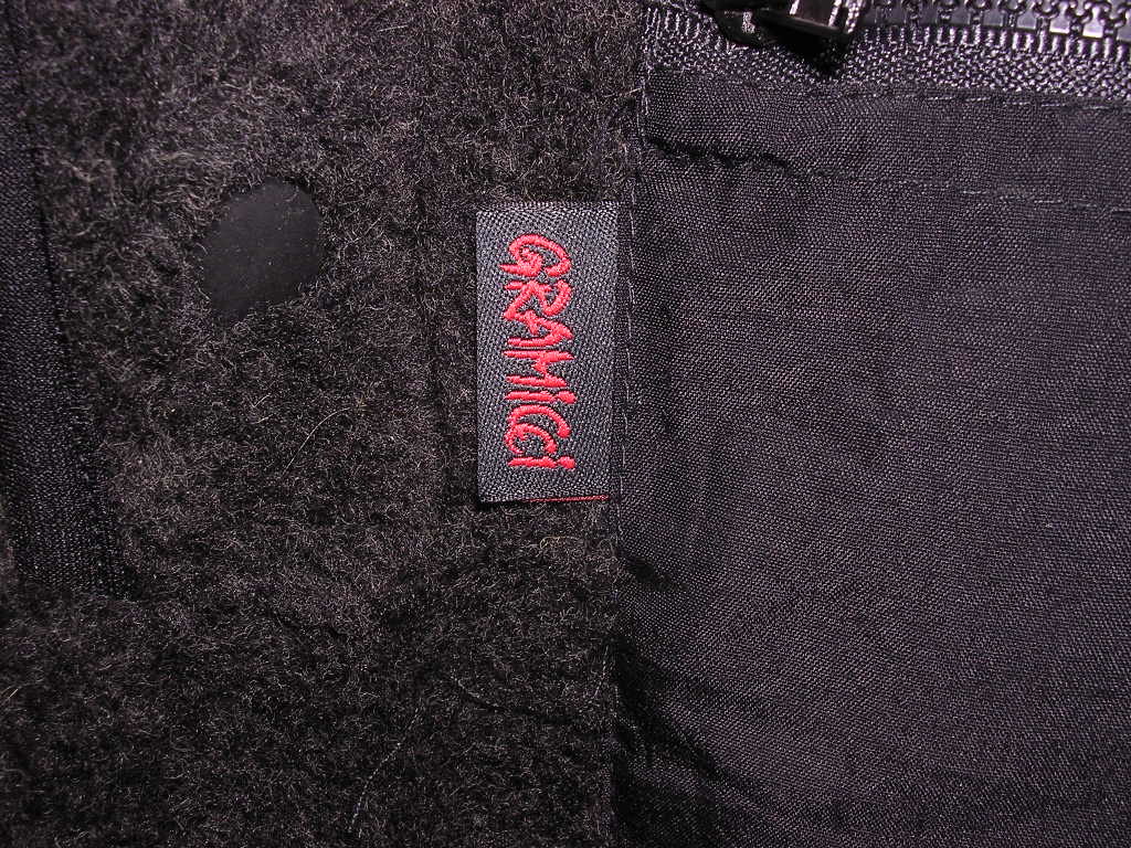 美品 90s USA製 グラミチ GRAMICCI ウールパイル フリースセーター S 黒 vintage old クライミング シャツ_画像8
