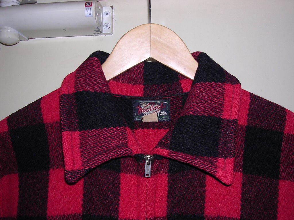 美品 30s ウールリッチ Woolrich スポーツジャケット 44 黒/赤 vintage