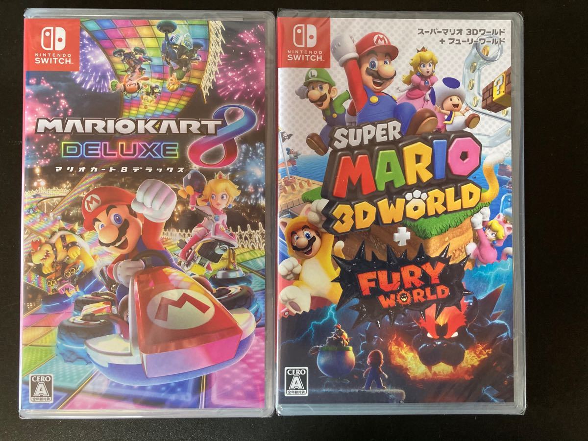 2本セット】マリオカート8 デラックス + スーパーマリオ 3D 2本セット】マリオカート8 デラックス + スーパーマリオ 3D