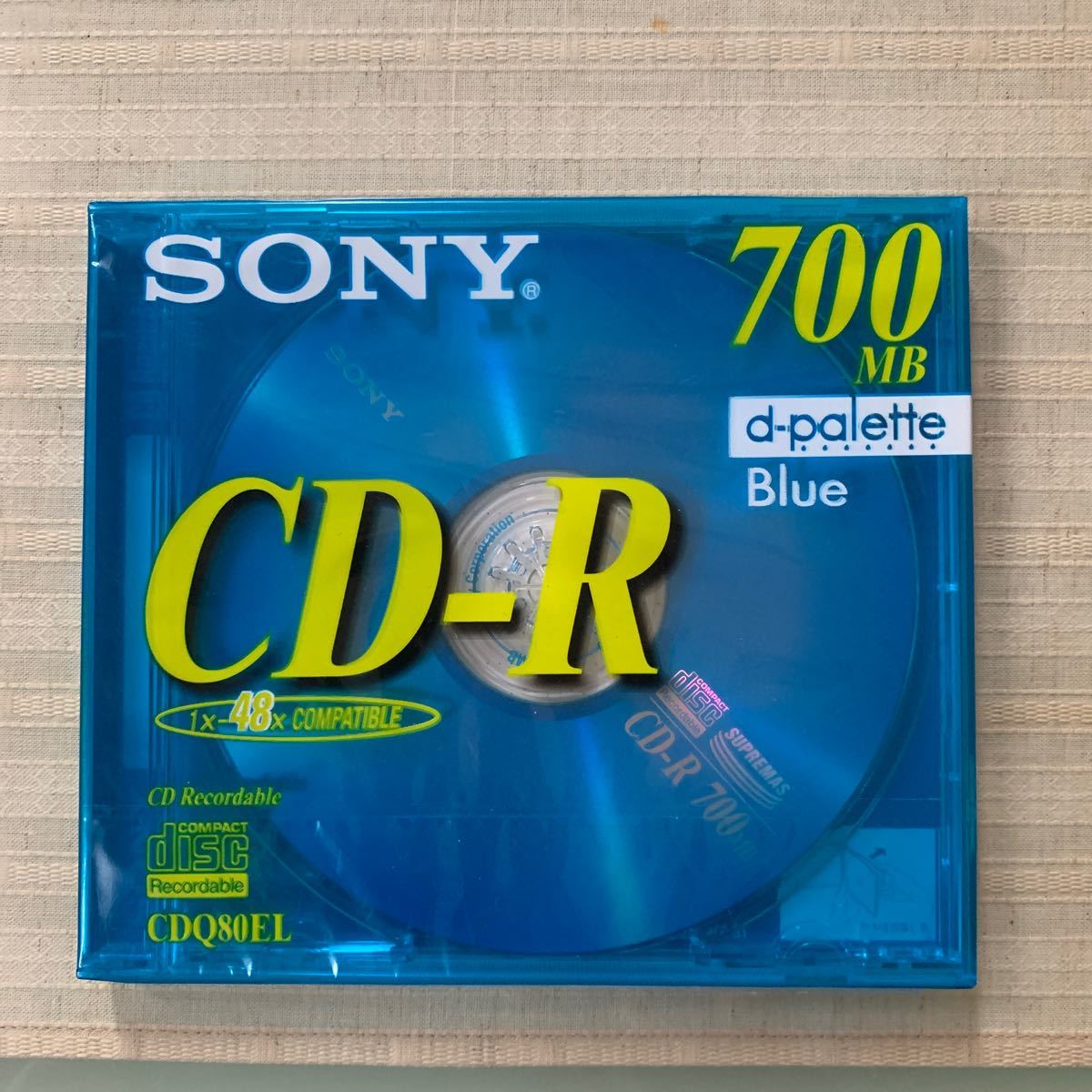 SONY  CD-R 700MB d-palette Blue CDQ80EL  4枚セット