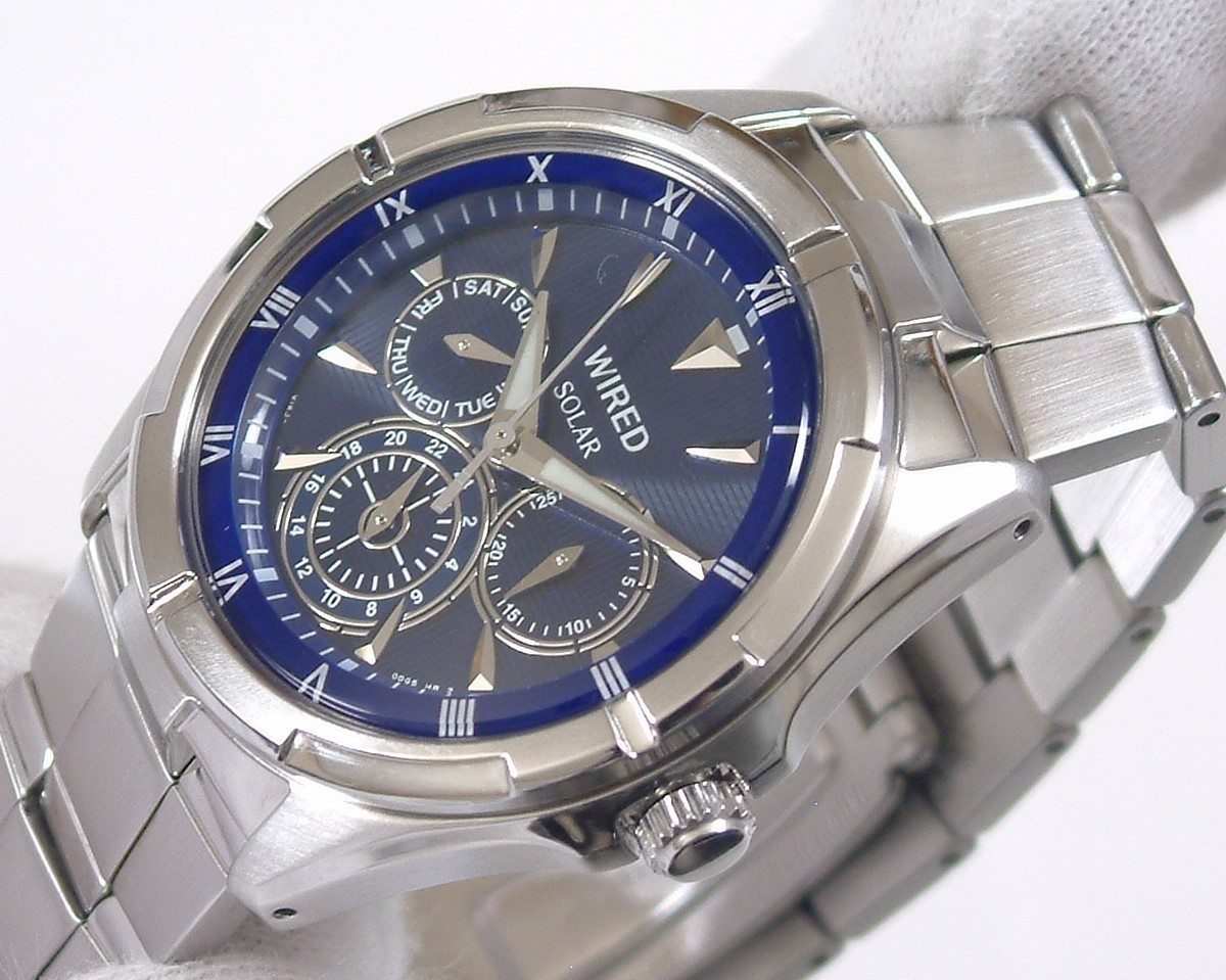 # Seiko Wired # прекрасный товар # солнечный дата AGAD033# мужские наручные часы 