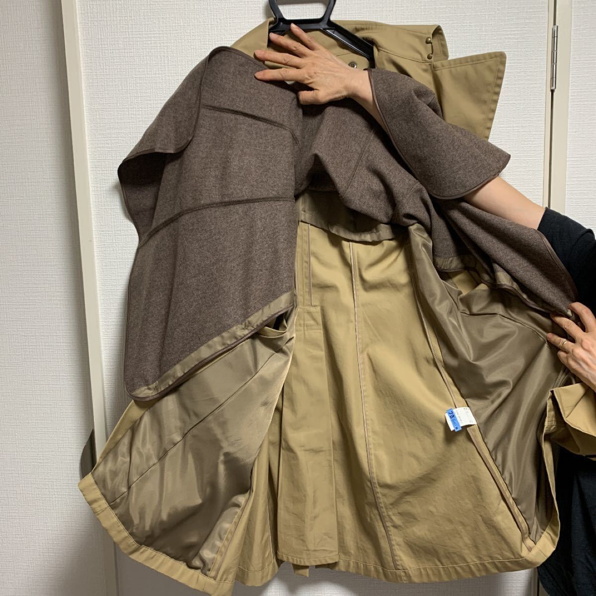洋服の青山 ダブルロングトレンチコート 15号 n-line precious 洋服の青山 ダブルロングトレンチコート 15号 n-line precious