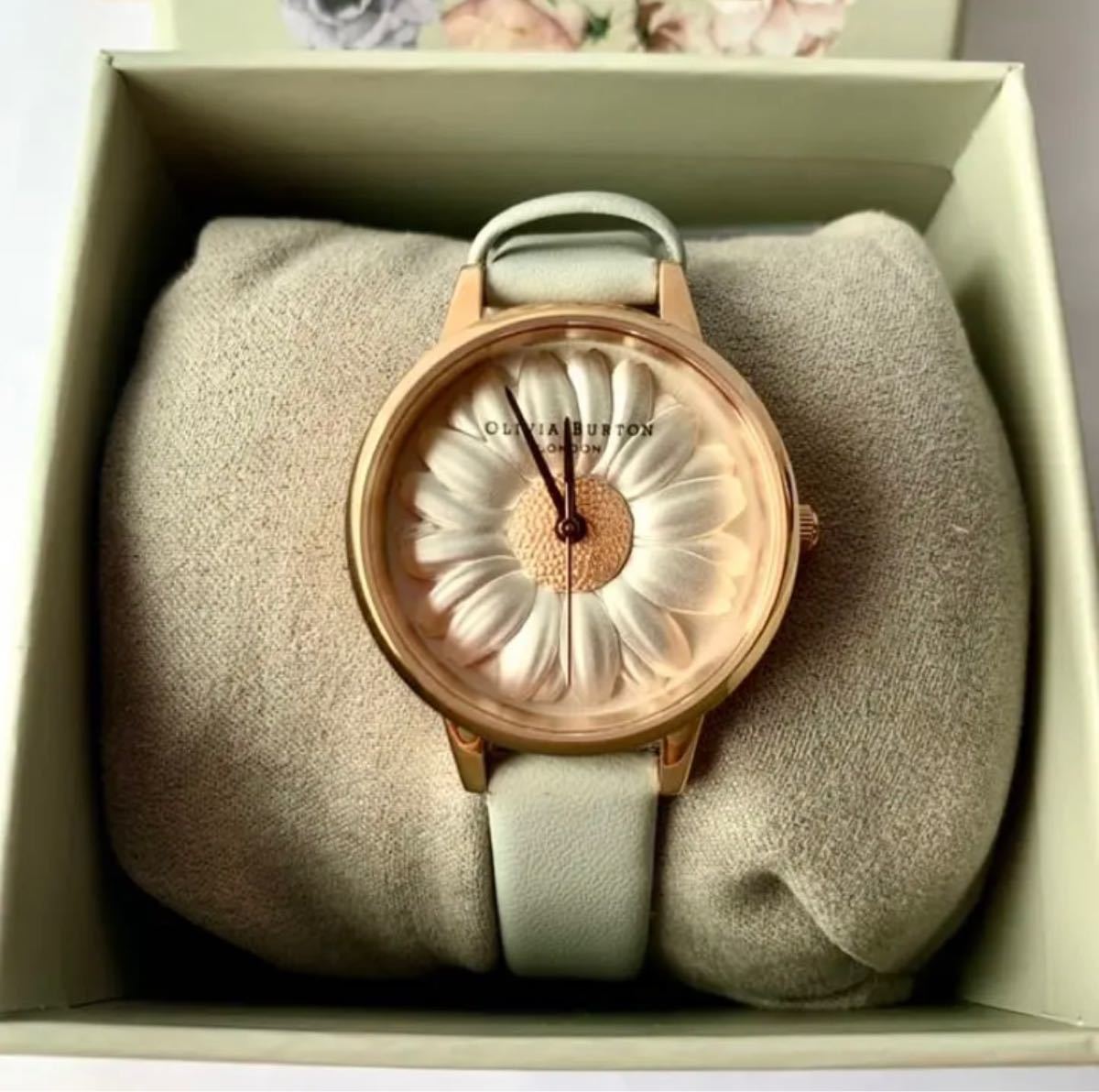 OLIVIA BURTON オリビア バートン 腕時計 フラワーショー 3Dデイジー 箱付き ローズゴールド OB16VE01