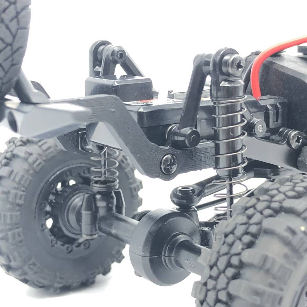 RGTタイヤ + 変換ハブ + ABS製 ミニッツ 4x4 4ランナー 用 10mm リフトアップパーツセット 4×4