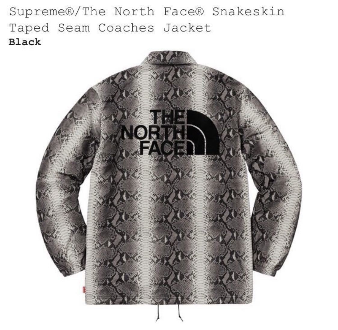 新品 18SS SIZE M Supreme The North Face Snakeskin Taped Seam