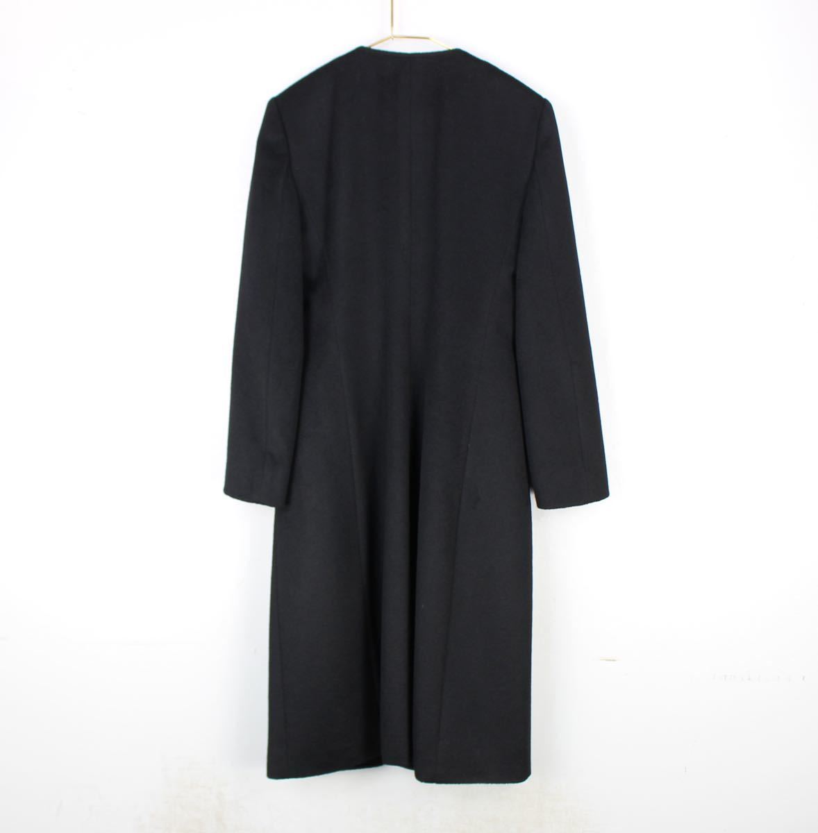 VALENTINO CASHMERE100% NO COLLAR COAT MADE IN ITALY/ヴァレンチノローマカシミヤ100%ノーカラーコート