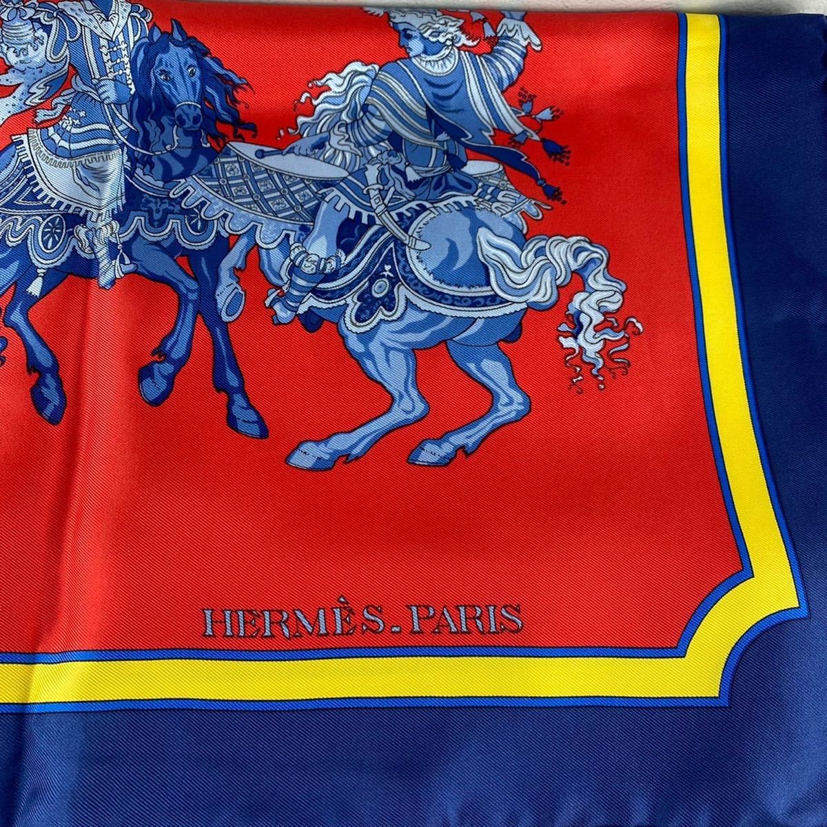 HERMES CARRE90 SILK SCARF CARROUSEL MADE IN FRANCE/エルメスカレ90