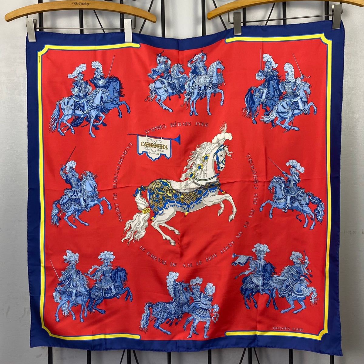 HERMES CARRE90 SILK SCARF CARROUSEL MADE IN FRANCE/エルメスカレ90シルク100%スカーフ(メリーゴーランド )