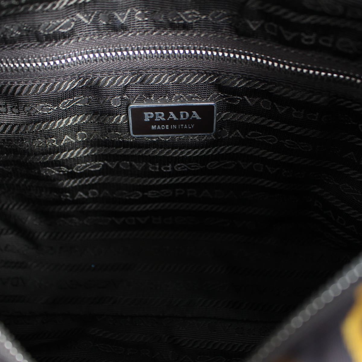 PRADA LOGO NYLON PRINT DESIGN 2WAY SHOULDER BAG MADE IN ITALY/プラダロゴナイロンプリントデザイン2wayショルダーバッグ_画像9