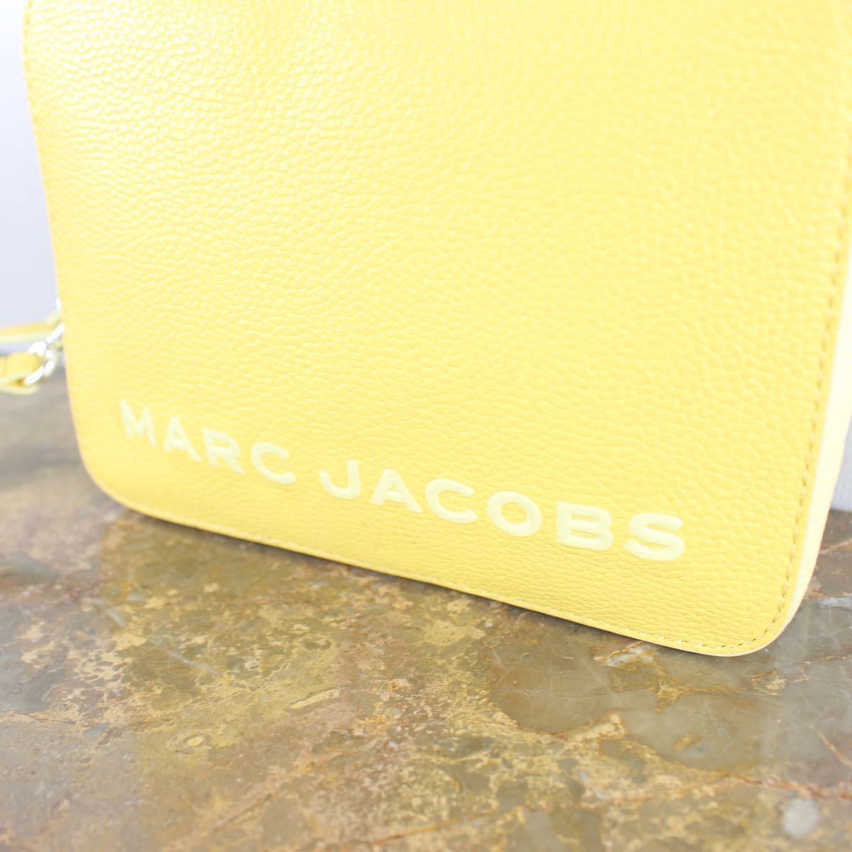MARC JACOBS THE BOX LOGO LEATHER 2WAY SHOULDER BAG MADE IN