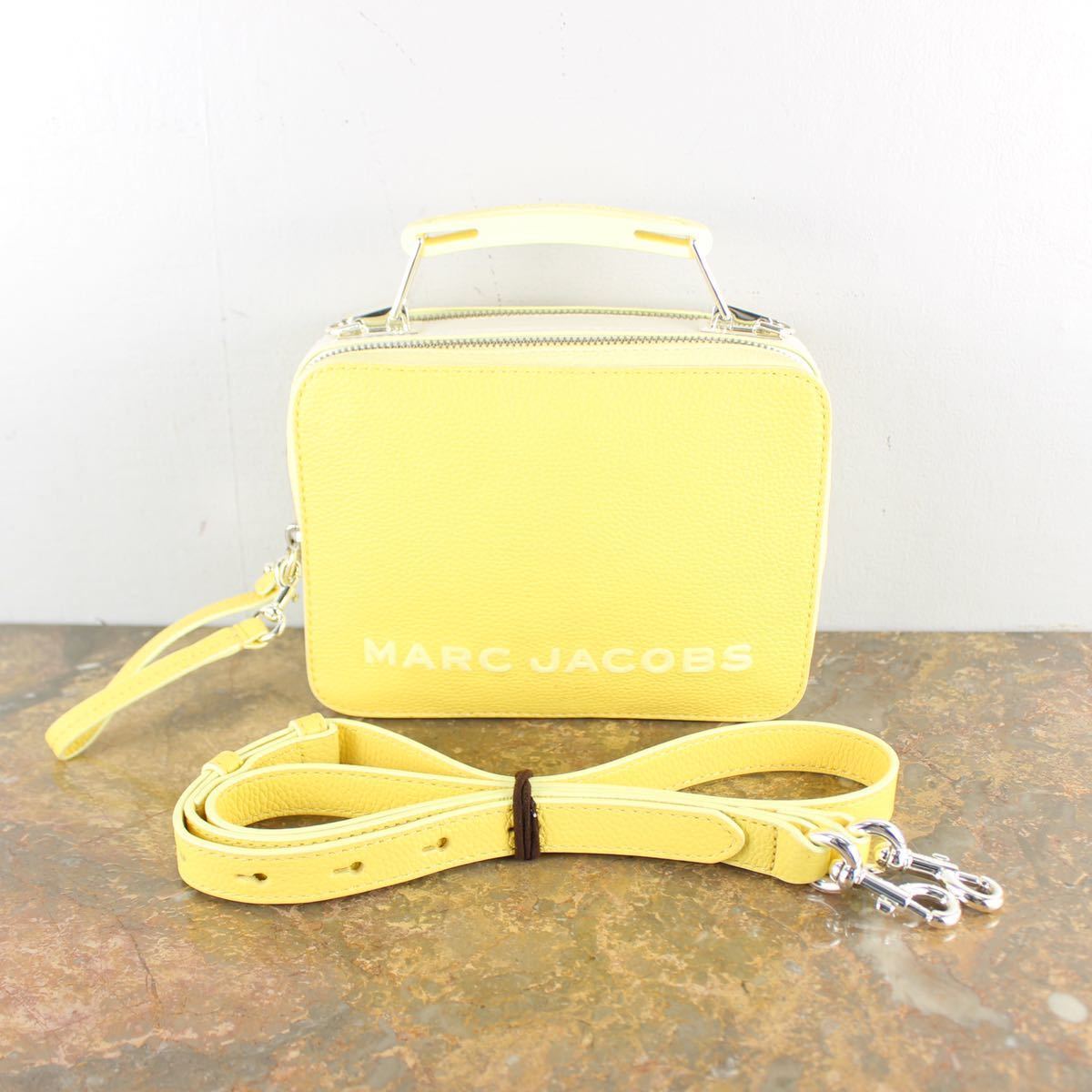 MARC JACOBS THE BOX LOGO LEATHER 2WAY SHOULDER BAG MADE IN