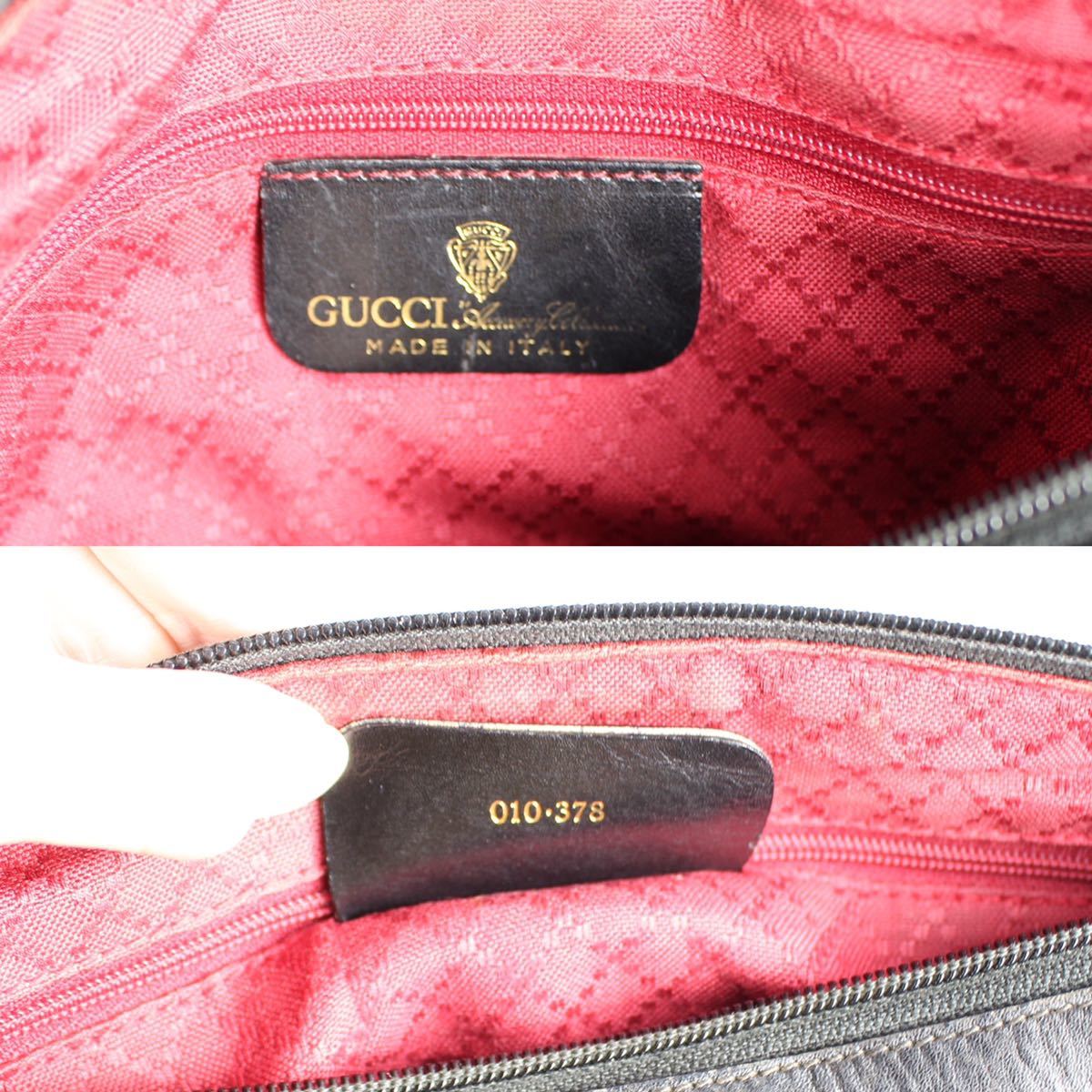OLD GUCCI GG PATTERNED SHERRY LINE SHOULDER BAG MADE IN ITALY/オールドグッチGG柄シェリーラインショルダーバッグ