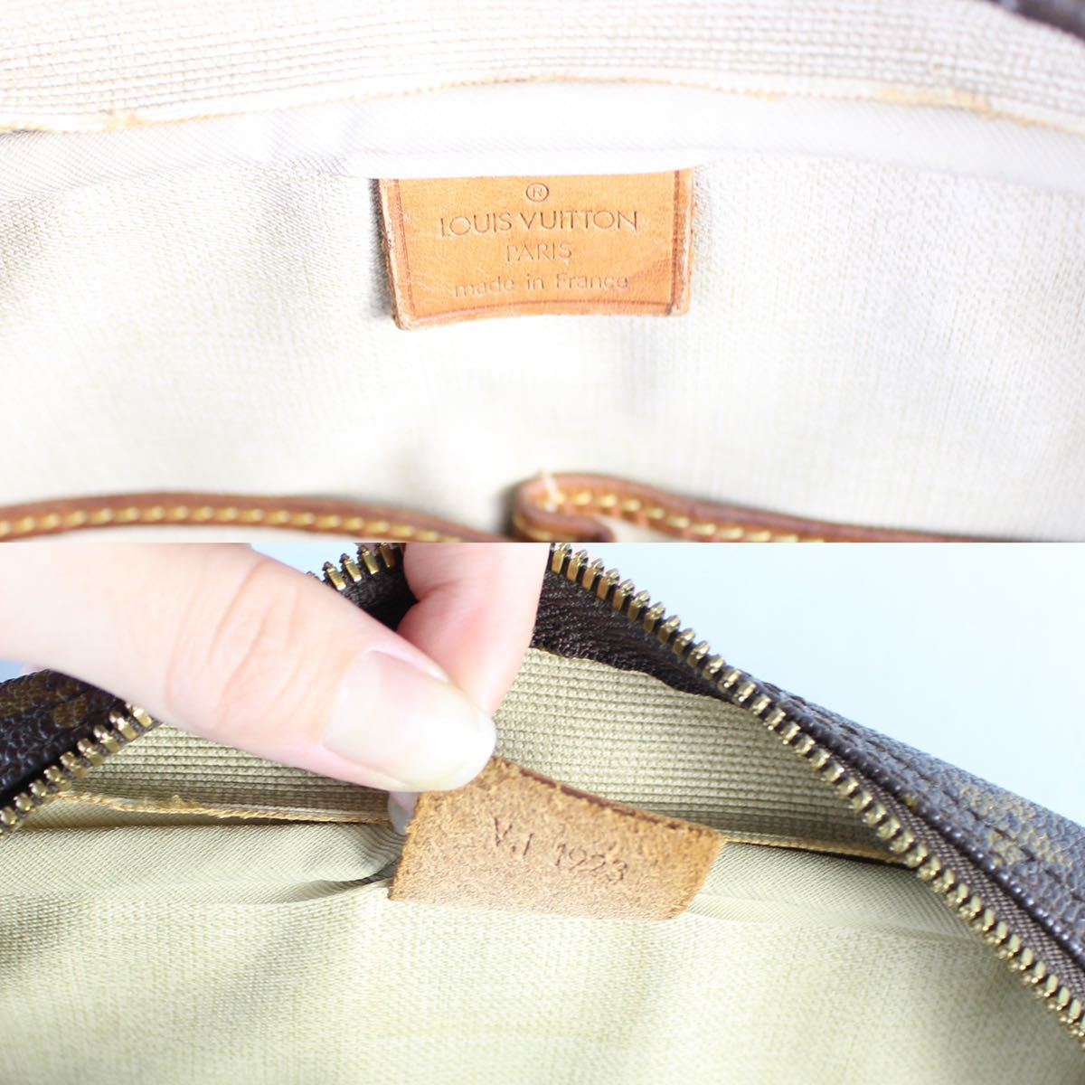 LOUIS VUITTON M47270 SD0065 MONOGRAM BOSTON BAG MADE IN FRANCE/ルイヴィトンドーヴィルモノグラム柄レザーボストンバッグ