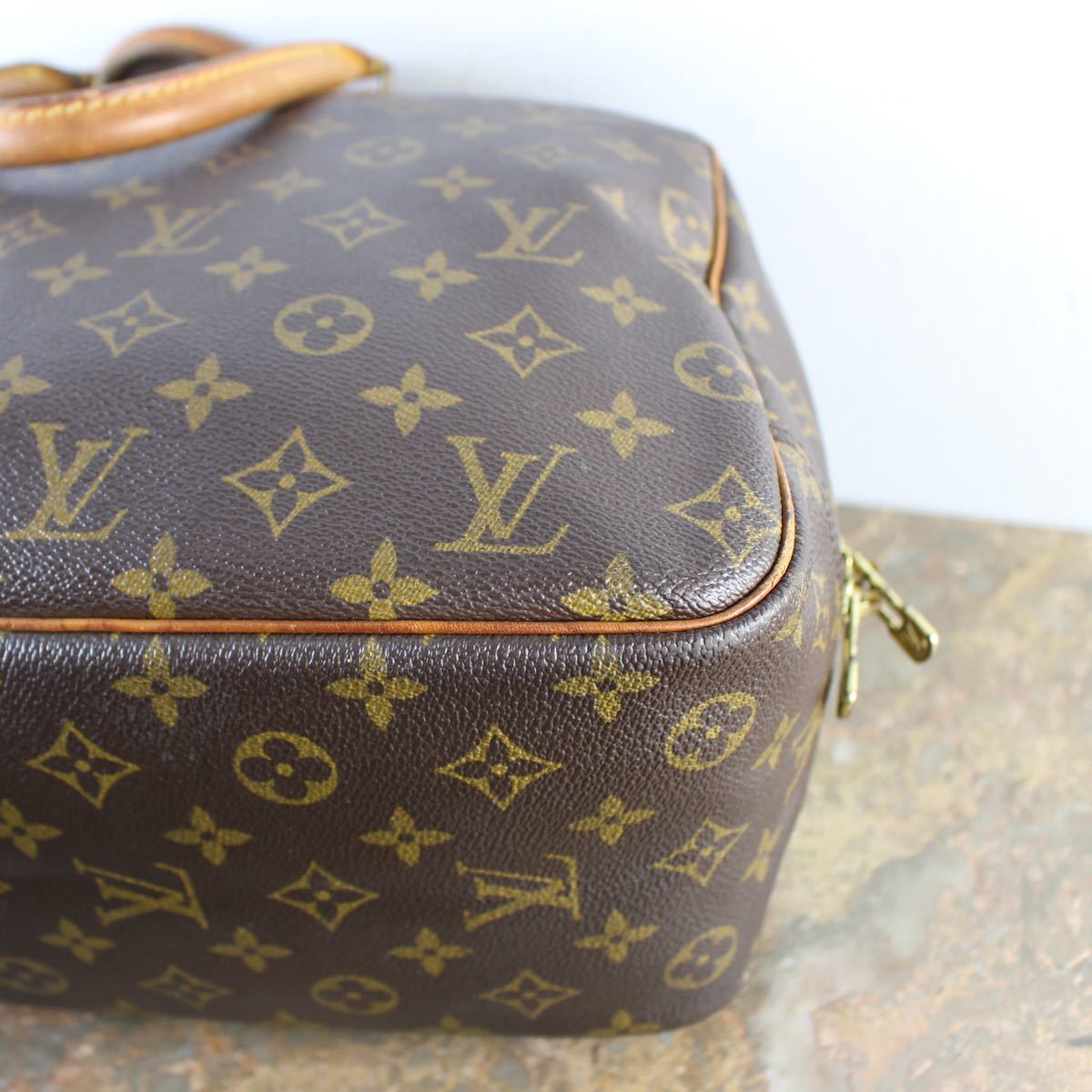 LOUIS VUITTON M47270 SD0065 MONOGRAM BOSTON BAG MADE IN FRANCE/ルイヴィトンドーヴィルモノグラム柄レザーボストンバッグ