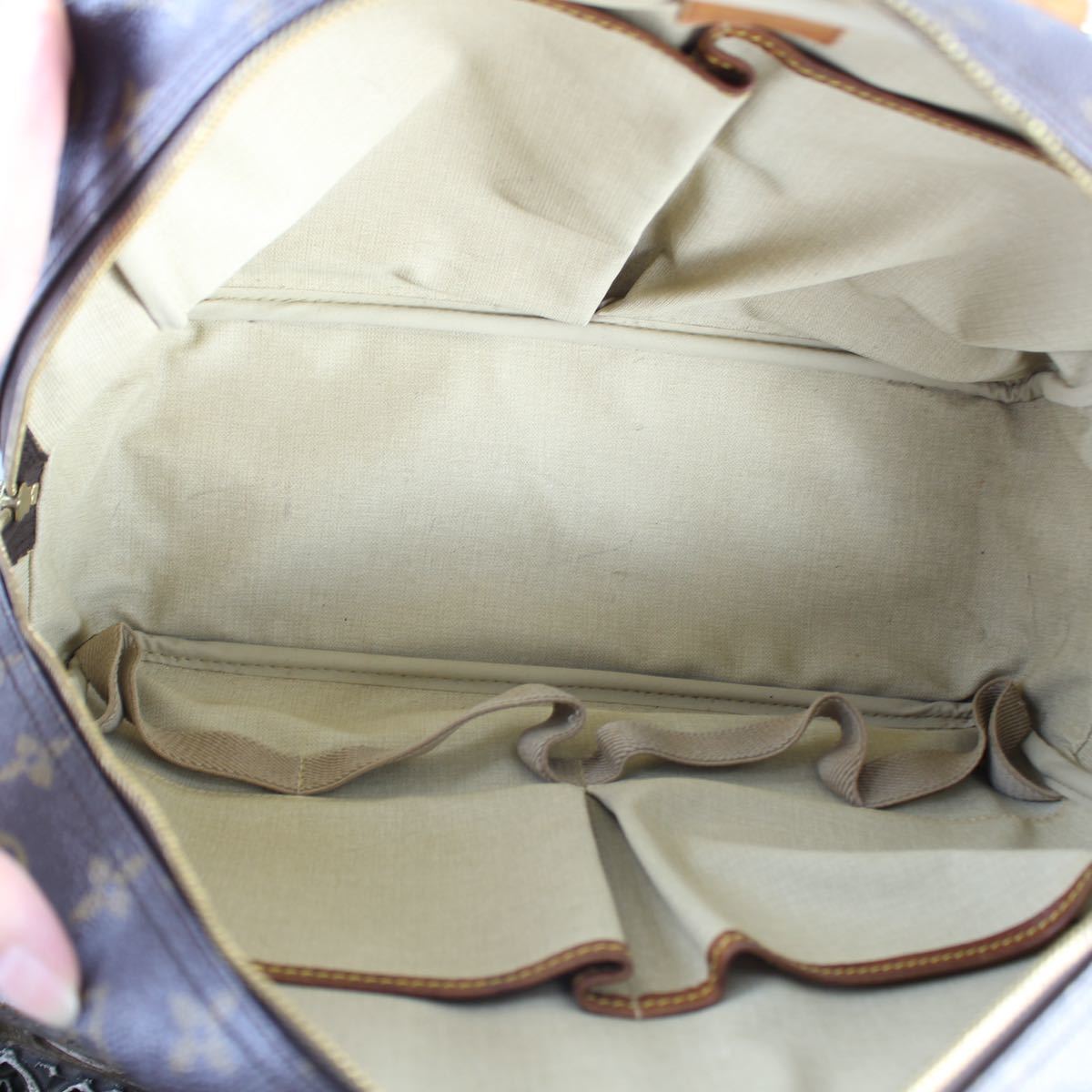 LOUIS VUITTON M47270 SD0065 MONOGRAM BOSTON BAG MADE IN FRANCE/ルイヴィトンドーヴィルモノグラム柄レザーボストンバッグ