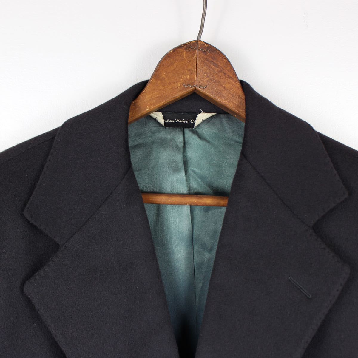 BARNEYS NEWYORK CASHMERE% CHESTERFIELD COAT MADE IN ITALY