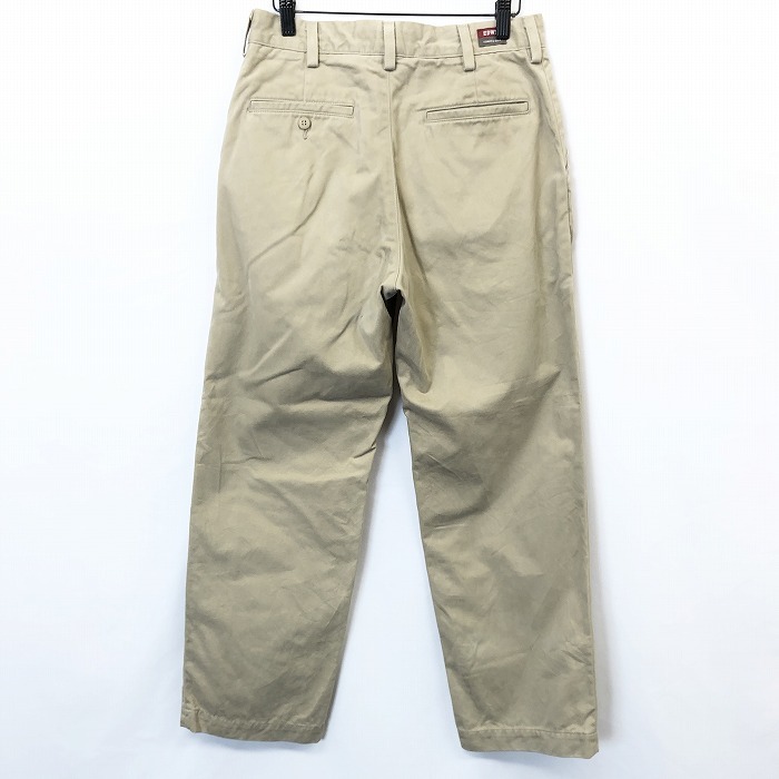 EDWIN KHAKIS 503Z エドウィン 30 メンズ チノパンツ テーパード ジップフライ ROOMY FIT ロング 日本製 綿100% コットン ベージュ系_画像2