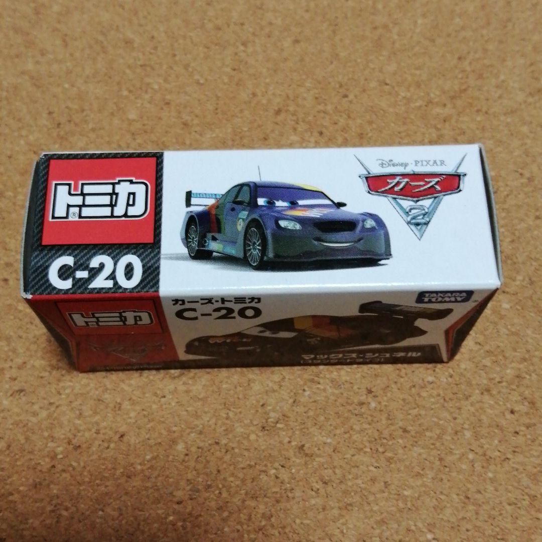 新品 カーズ トミカ C-20 マックスシュネルスタンダードタイプ TOMICA タカラトミー 車 キャラクター マックス 黒 ミニカー 箱付の画像3