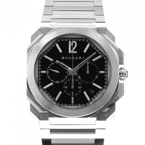 ブルガリ BVLGARI オクト BGO41BSSDCH ブラック文字盤 新品 腕時計 メンズ