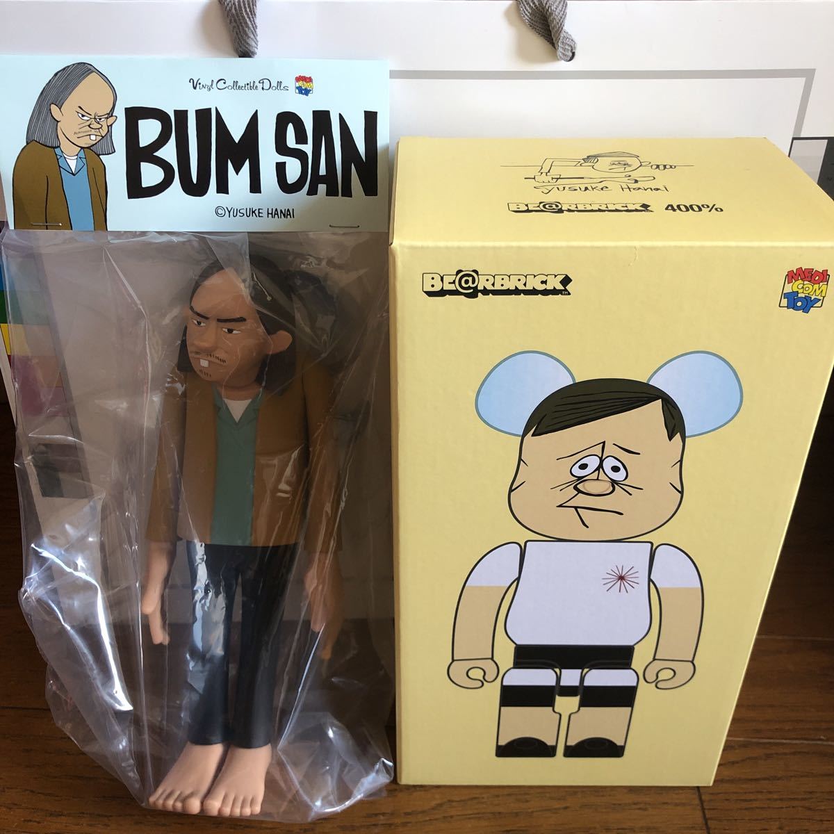 即発送！VCD BUM SAN＋BE@RBRICK YUSUKE HANAI 400％ セット 花井祐介 ベアブリック メディコムトイ