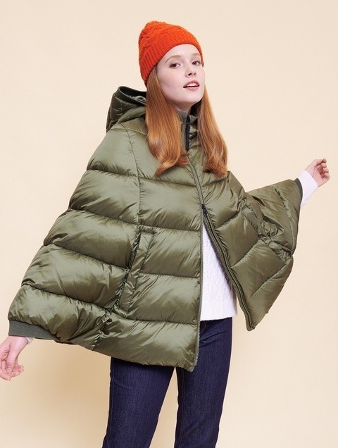 Q22* complete sale goods / new goods AIGLE/ Aigle water-repellent ba Berry poncho compact Silhouette khaki M Town You scan p outdoor .*