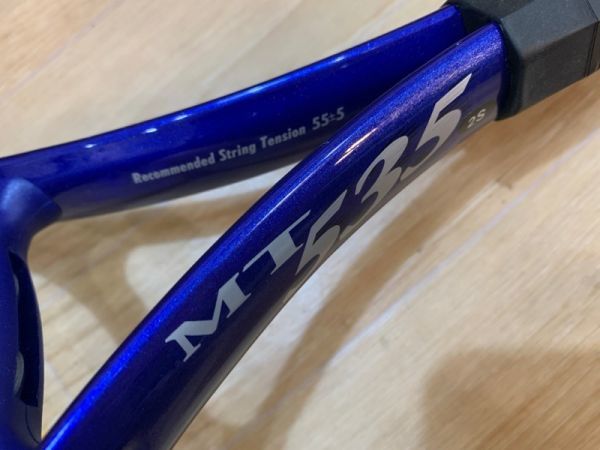 ★MIZUNO/ミズノ 硬式テニスラケット MT535 ブルー系 収納ラケットケース付き USED ★_画像8