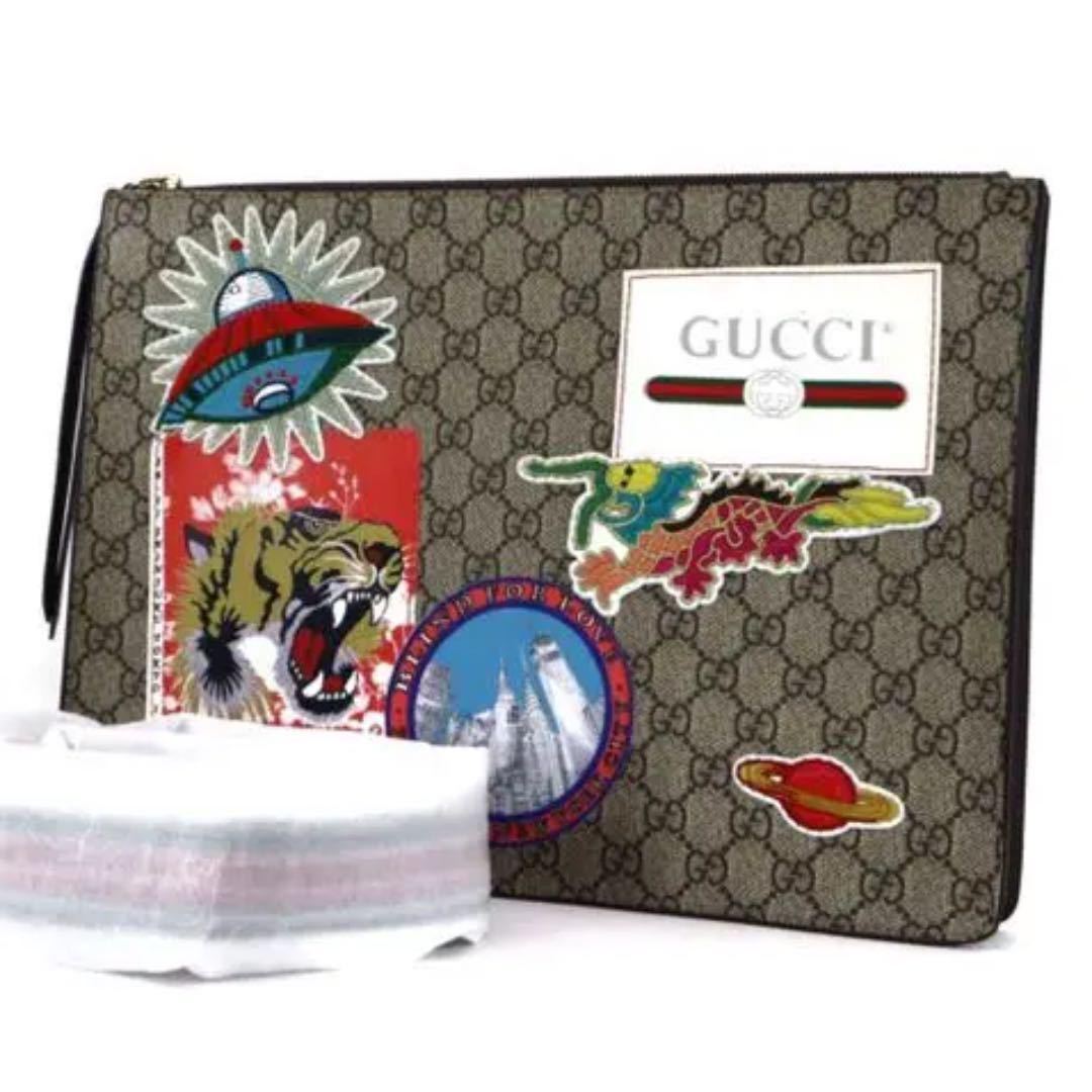 GUCCI グッチ クラッチバッグ GGスプリーム クーリエ ショルダー