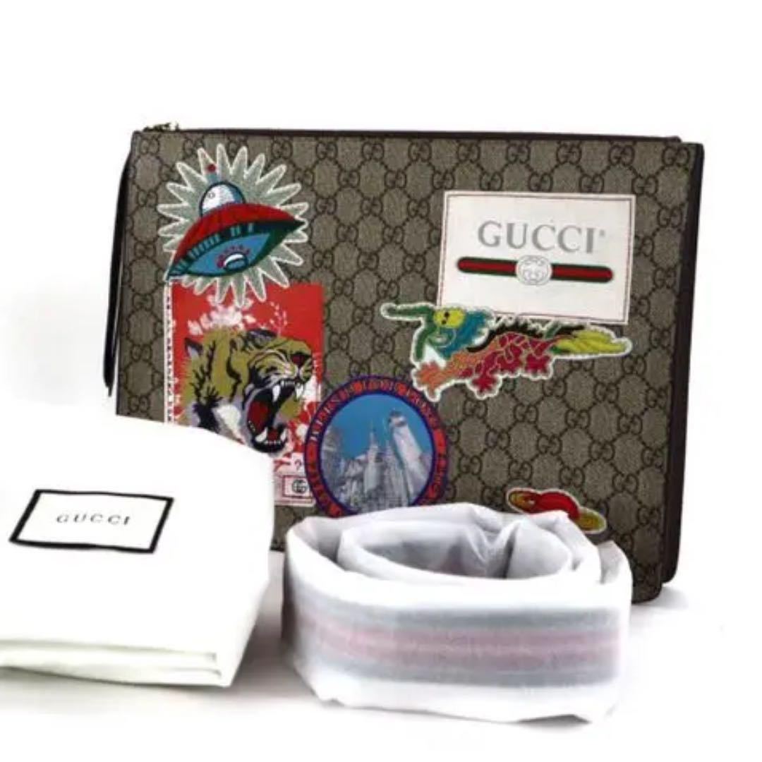 GUCCI グッチ クラッチバッグ GGスプリーム クーリエ ショルダー