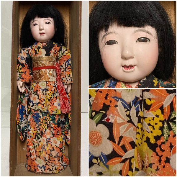 49 割引大人気定番商品 市松人形 その９ 大正 女の子 64cm ガラスケース付 69 5cm 34cm 5 日本人形 抱き人形 日本人形 人形 キャラクタードール おもちゃ ゲーム Lems Com