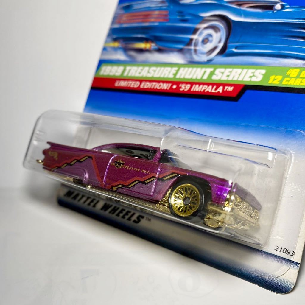 ホットウィール 1/64 TREASURE HUNT '59 IMPARA トレジャーハント　インパラ　ローライダー　Hot Wheels T-HUNT_画像3