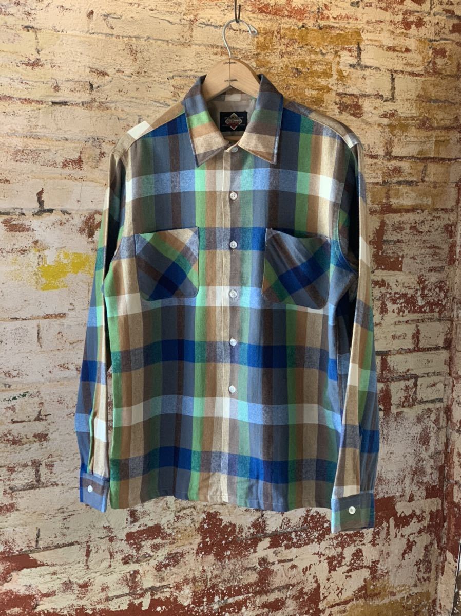 速くおよび自由な PLAID BAKED OVEN 60s WOOL アメトラ 50s デッド