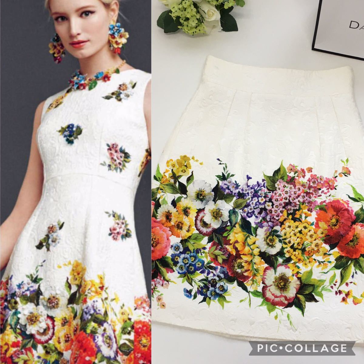 特別セーフ 美品 ドルチェ&ガッバーナ DOLCE&GABBANA 花柄 スカート