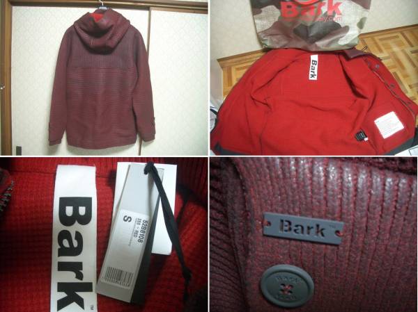 【値下げ】送料込 新品 BARK バーク ニットダッフルコート サイズS RED 送料無料