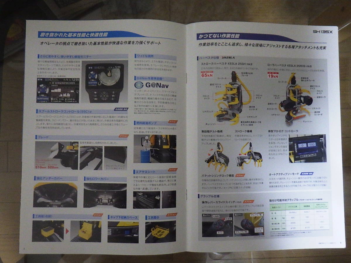 住友建機 重機カタログ 林業機械 SH135X_画像3