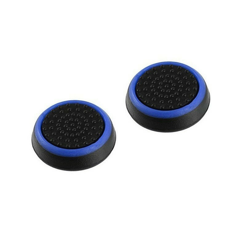 2個セット PS4等　コントローラー　キャップ　ジョイスティック　カバー 黒 青