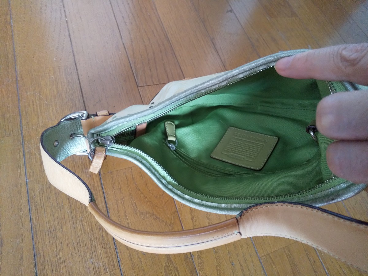 コーチ ハンドバッグ グリーン 黄緑 camping.com