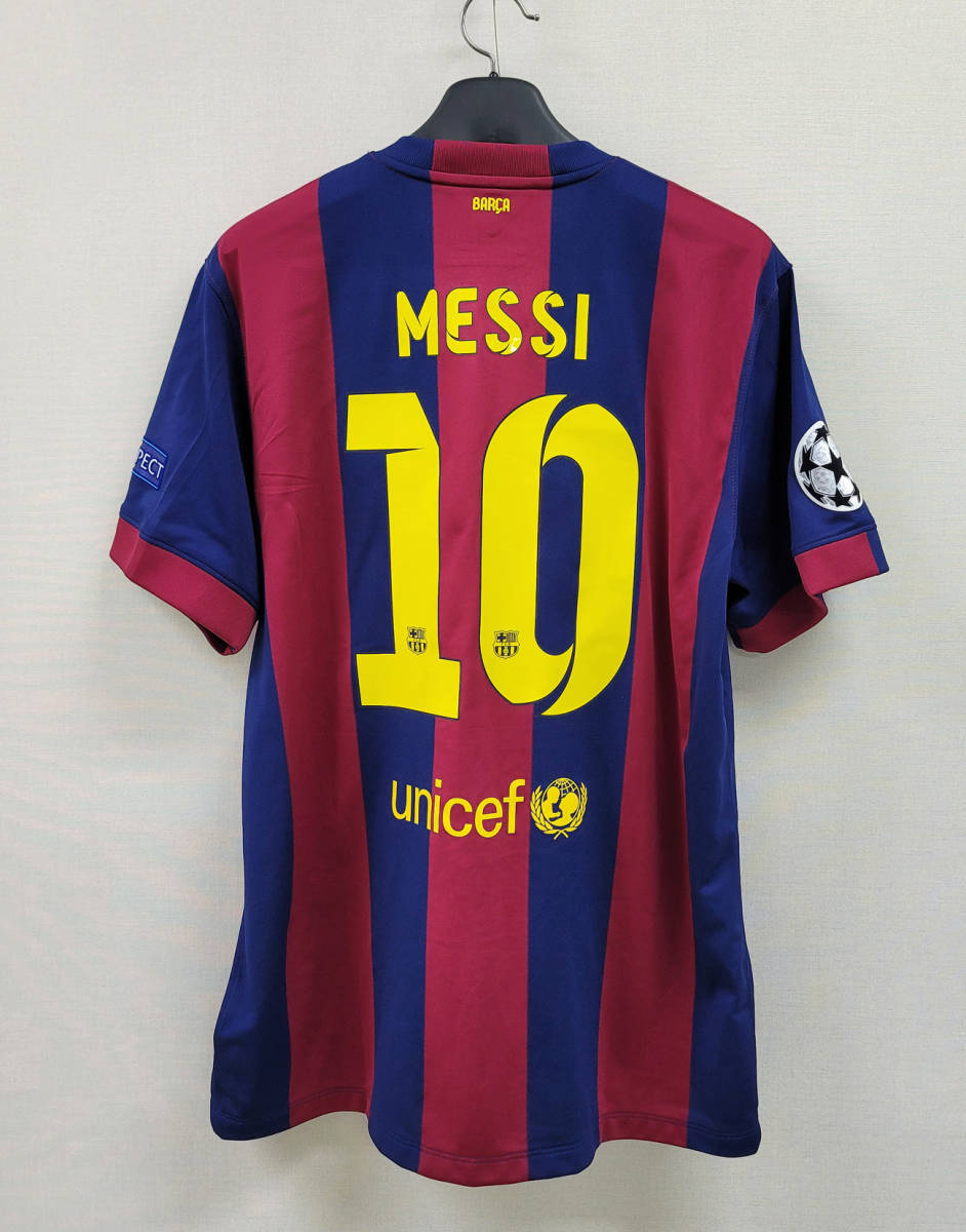 14 15バルセロナ Fc Barcelona H 10 メッシ Messi 半袖 Nike正規 15 Uefa Cl決勝戦仕様優勝モデル Xl ナショナルチーム 売買されたオークション情報 Yahooの商品情報をアーカイブ公開 オークファン Aucfan Com