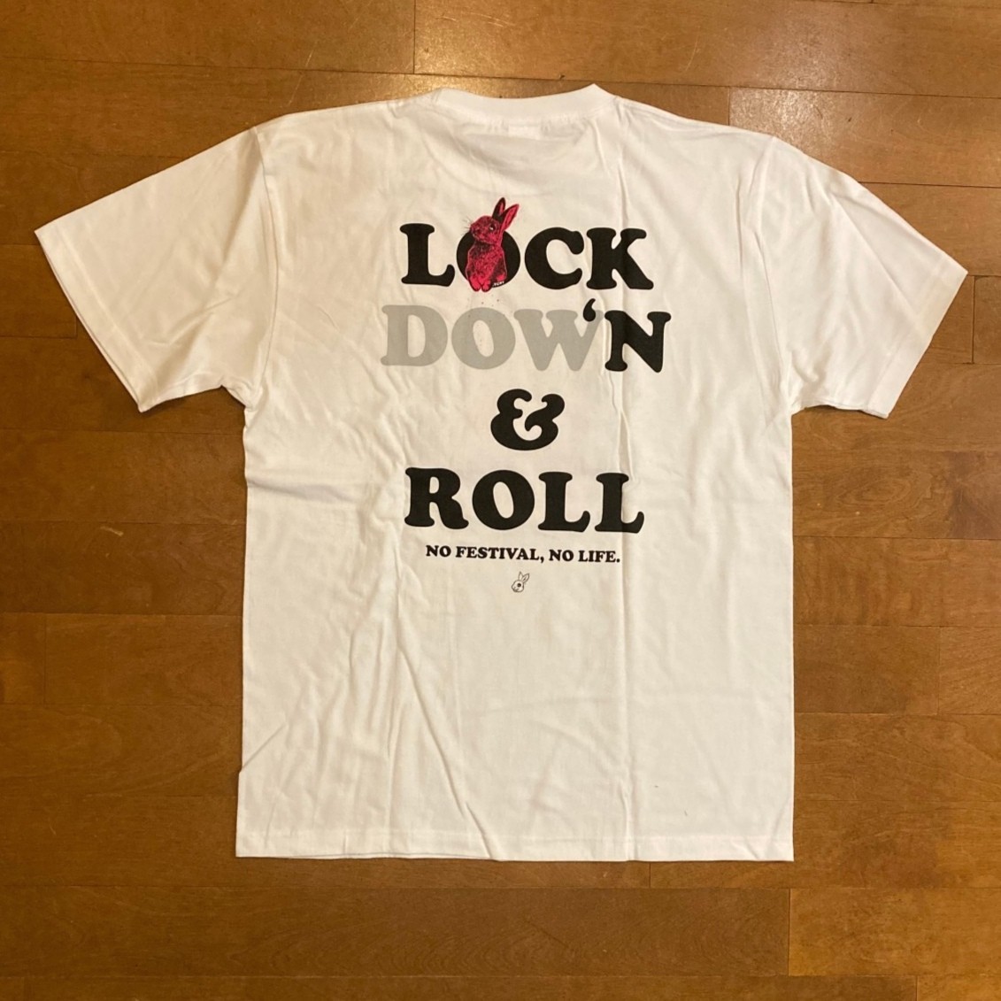 新品 フジロック 21 マッドバニー タワレコ Tシャツ XL タオル付 赤 FUJI ROCK FESTIVAL タワーレコード